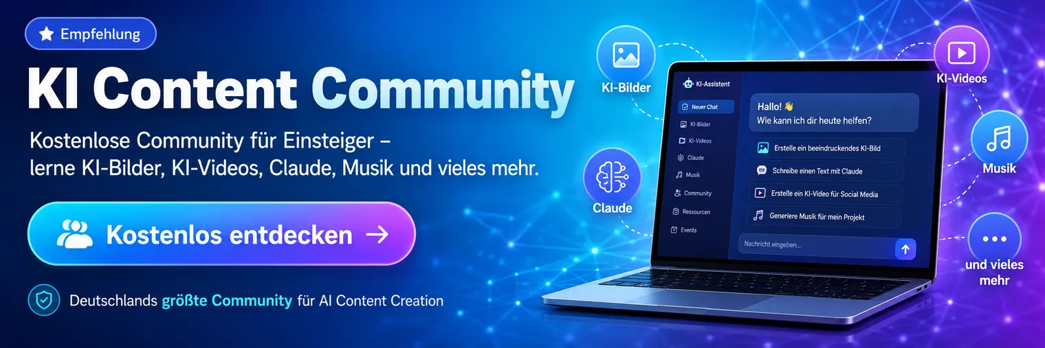 KI Content Community kostenlos entdecken – Empfehlung für KI-Einsteiger
